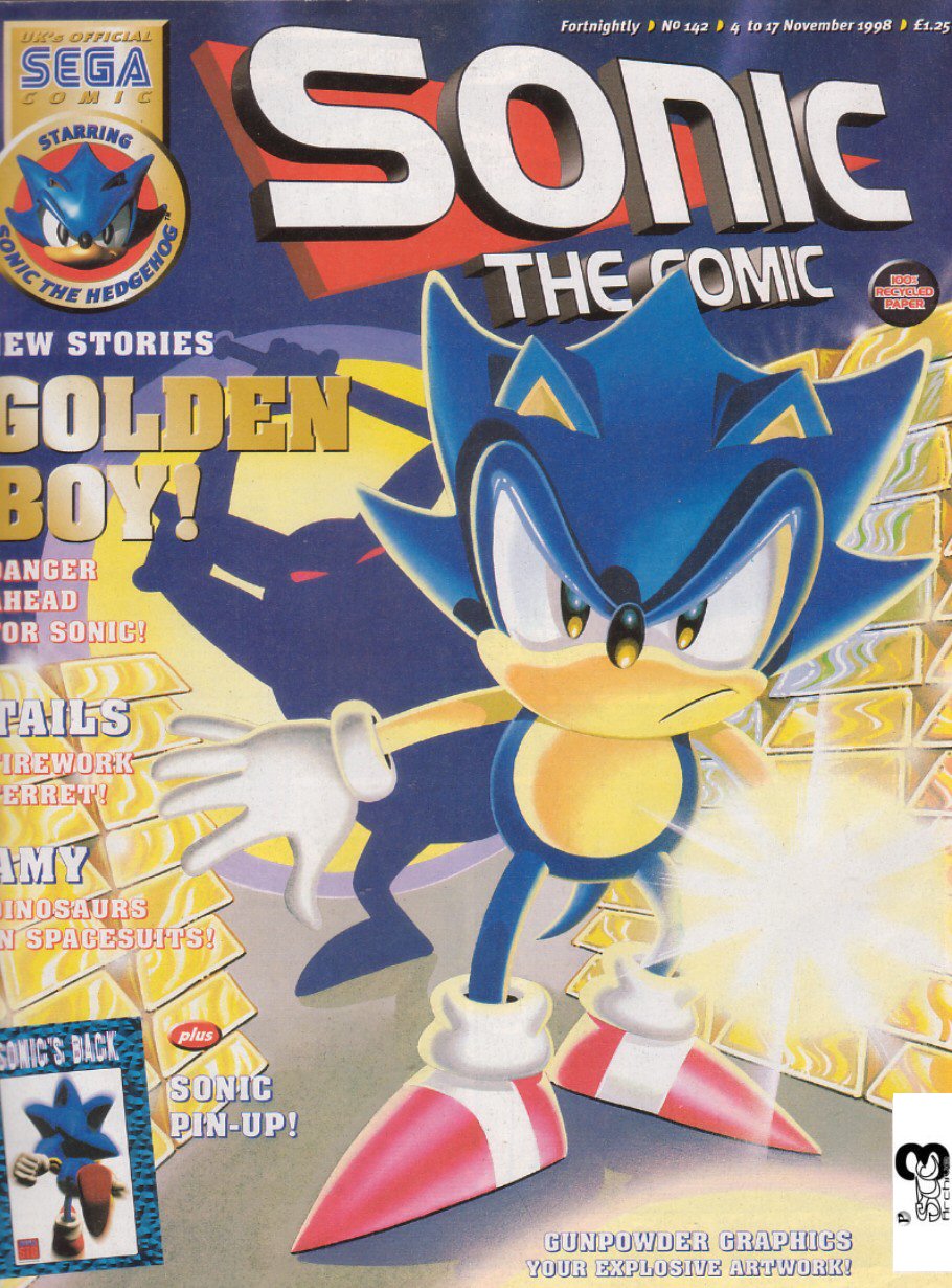 Sonic - The Comic Issue No. 142 Comic cover page